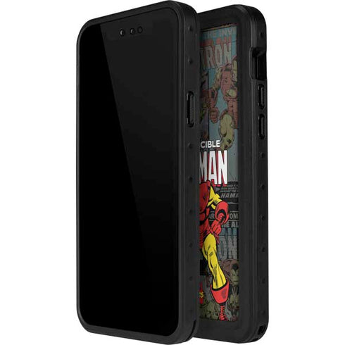 Marvel Classic Comics Iron Man Action Vintage iPhone 15 Pro Waterproof Case