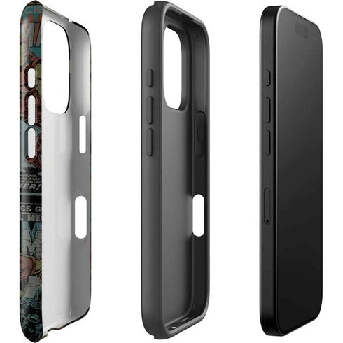 Marvel Classic Comics Iron Man Action Vintage iPhone 16 Pro Impact Case