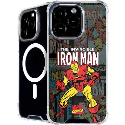 Marvel Classic Comics Iron Man Action Vintage iPhone 16 Pro MagSafe Case