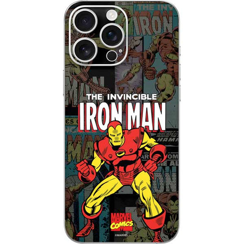 Marvel Classic Comics Iron Man Action Vintage iPhone 16 Pro Max Skin