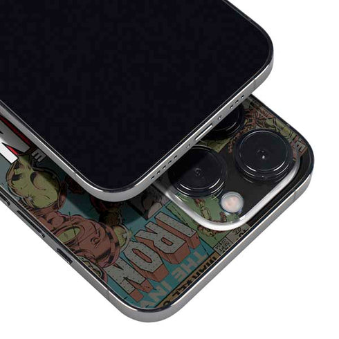 Marvel Classic Comics Iron Man Action Vintage iPhone 16 Pro Skin