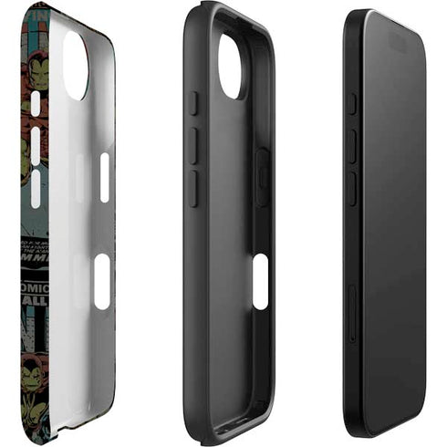 Marvel Classic Comics Iron Man Action Vintage iPhone 16e Impact Case