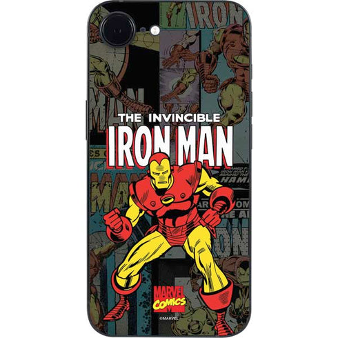 Marvel Classic Comics Iron Man Action Vintage iPhone 16e Skin