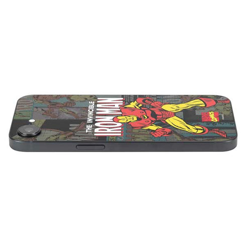 Marvel Classic Comics Iron Man Action Vintage iPhone 16e Skin
