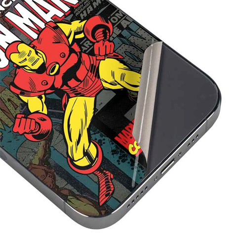 Marvel Classic Comics Iron Man Action Vintage iPhone 16e Skin