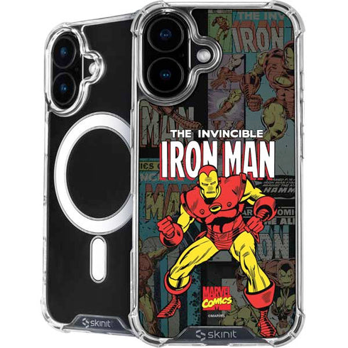 Marvel Classic Comics Iron Man Action Vintage iPhone 17 MagSafe Case