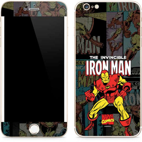 Marvel Classic Comics Iron Man Action Vintage iPhone 6/6s Plus Skin