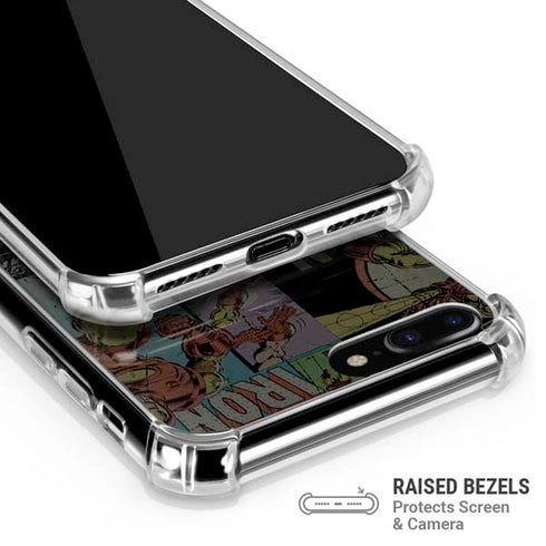 Marvel Classic Comics Iron Man Action Vintage iPhone 7/8 Plus Clear Case