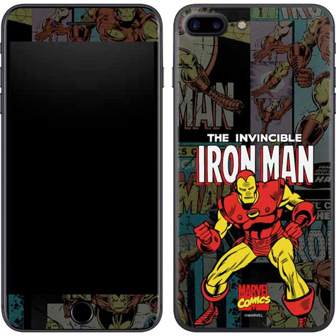 Marvel Classic Comics Iron Man Action Vintage iPhone 7 Plus Skin