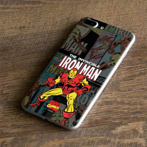 Marvel Classic Comics Iron Man Action Vintage iPhone 7 Plus Skin