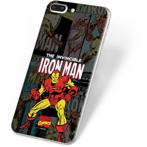 Marvel Classic Comics Iron Man Action Vintage iPhone 8 Plus Skin