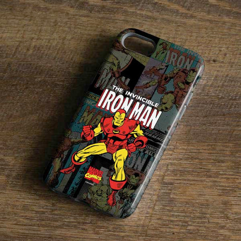 Marvel Classic Comics Iron Man Action Vintage iPhone 8 Pro Case