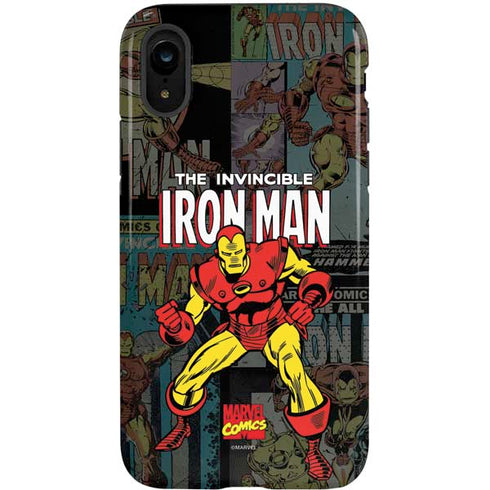Marvel Classic Comics Iron Man Action Vintage iPhone XR Pro Case