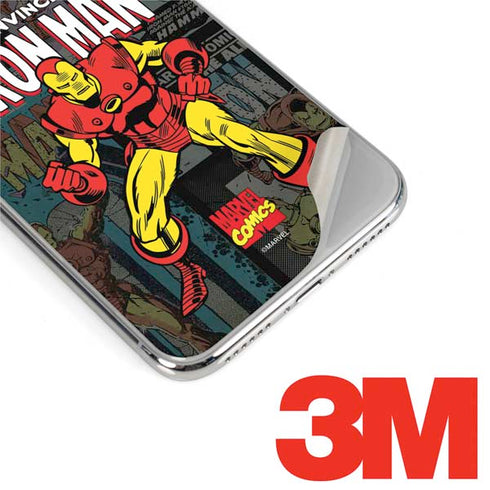 Marvel Classic Comics Iron Man Action Vintage iPhone XS Max Skin