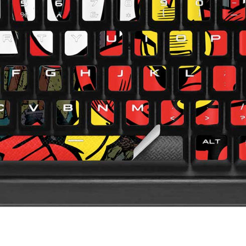 Marvel Classic Comics Iron Man Action Vintage K95 RGB PLATINUM Mechanical Gaming Keyboard Skin