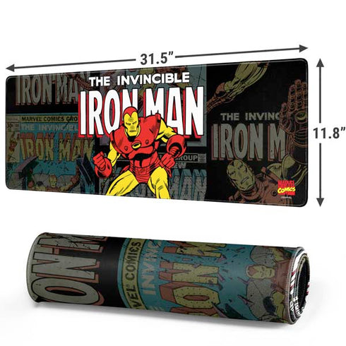 Marvel Classic Comics Iron Man Action Vintage Gaming Mouse Pad