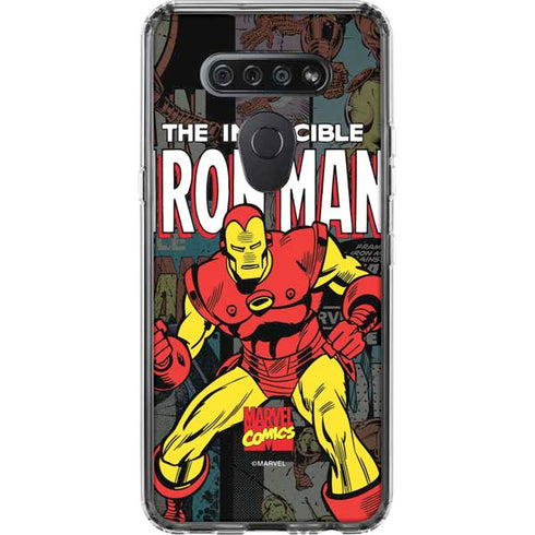 Marvel Classic Comics Iron Man Action Vintage LG K51/Q51 Clear Case