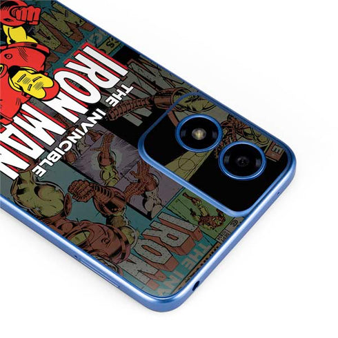 Marvel Classic Comics Iron Man Action Vintage Moto G Play 4G (2024) Skin