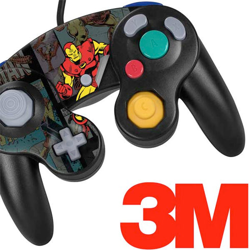 Marvel Classic Comics Iron Man Action Vintage Nintendo GameCube Controller Skin
