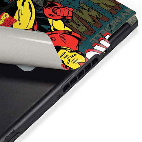 Marvel Classic Comics Iron Man Action Vintage Nintendo Switch Bundle Skin