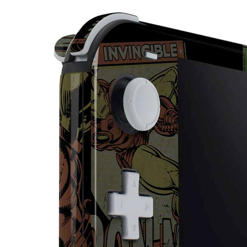 Marvel Classic Comics Iron Man Action Vintage Nintendo Switch Lite Skin