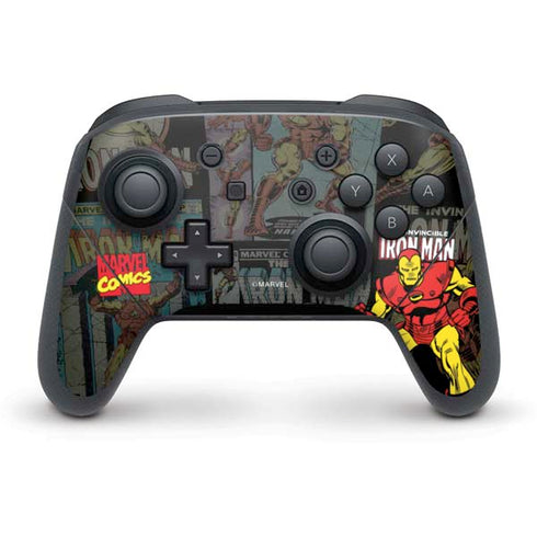 Marvel Classic Comics Iron Man Action Vintage Nintendo Skins