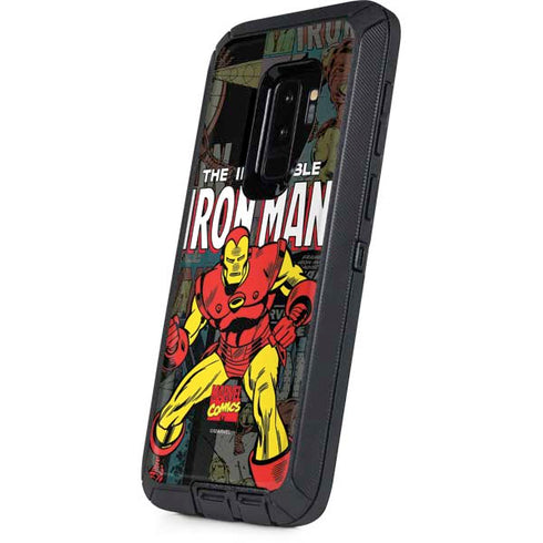 Marvel Classic Comics Iron Man Action Vintage Otterbox Defender Galaxy Skin