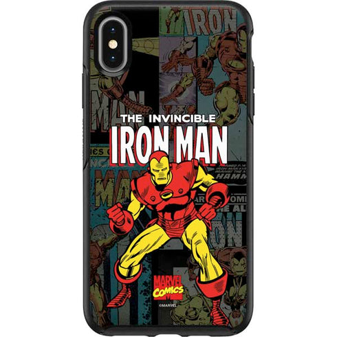 Marvel Classic Comics Iron Man Action Vintage Otterbox Symmetry iPhone Skin