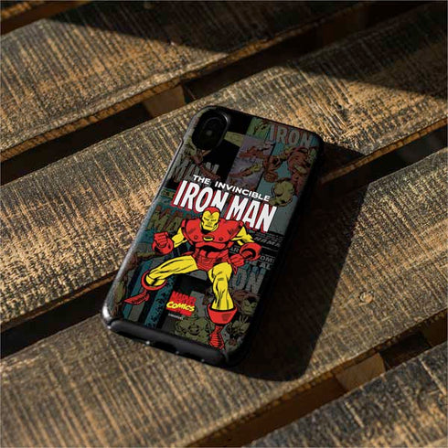 Marvel Classic Comics Iron Man Action Vintage Otterbox Symmetry iPhone Skin
