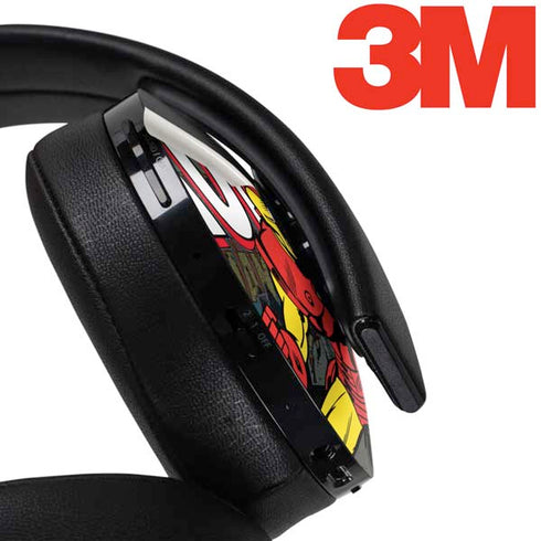 Marvel Classic Comics Iron Man Action Vintage PlayStation 4 Gold Wireless Headset Skin
