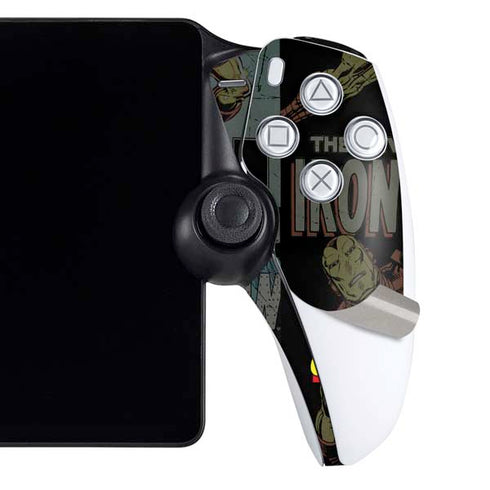 Marvel Classic Comics Iron Man Action Vintage PlayStation Portal Remote Player Skin