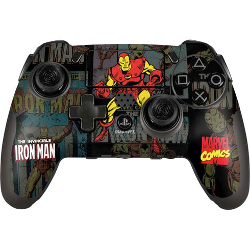 Marvel Classic Comics Iron Man Action Vintage PlayStation Scuf Vantage 2 Controller Skin
