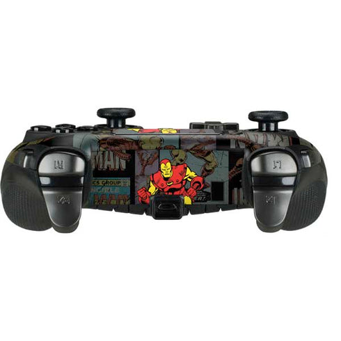 Marvel Classic Comics Iron Man Action Vintage PlayStation Scuf Vantage 2 Controller Skin