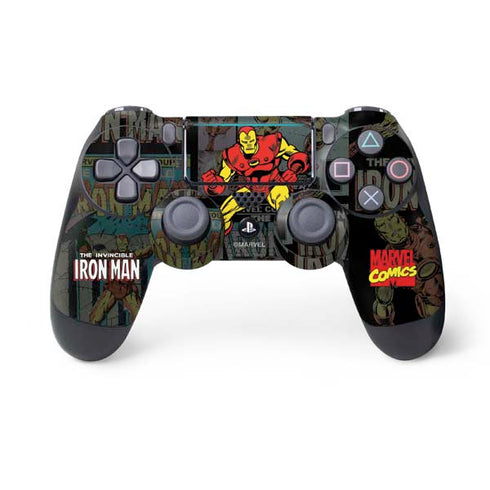 Marvel Classic Comics Iron Man Action Vintage PS4 Pro/Slim Controller Skin