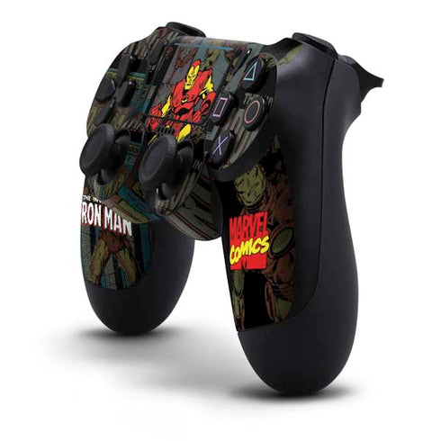 Marvel Classic Comics Iron Man Action Vintage PS4 Pro/Slim Controller Skin