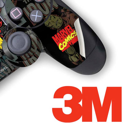 Marvel Classic Comics Iron Man Action Vintage PS4 Pro/Slim Controller Skin