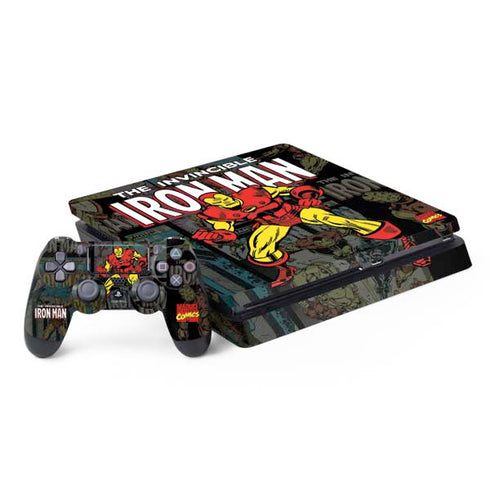 Marvel Classic Comics Iron Man Action Vintage PlayStation PS4 Skins