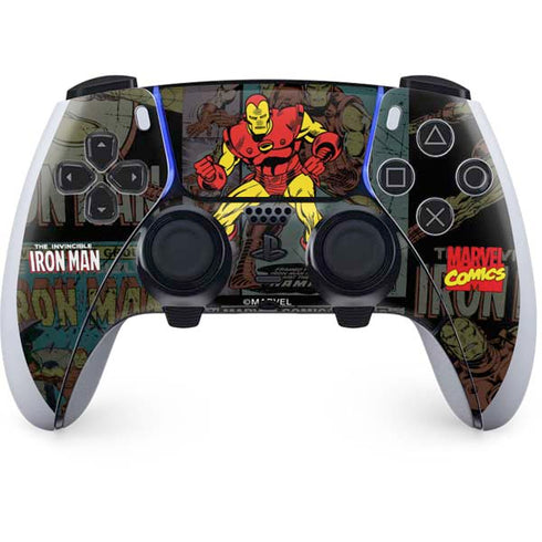 Marvel Classic Comics Iron Man Action Vintage PlayStation PS5 Skins