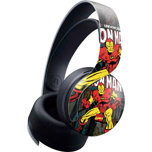 Marvel Classic Comics Iron Man Action Vintage PlayStation PS5 Skins