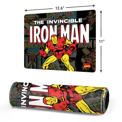 Marvel Classic Comics Iron Man Action Vintage Gaming Mouse Pad