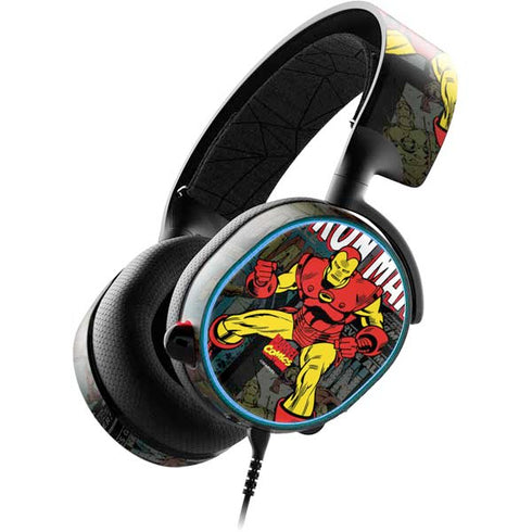 Marvel Classic Comics Iron Man Action Vintage SteelSeries Arctis 3 Skin