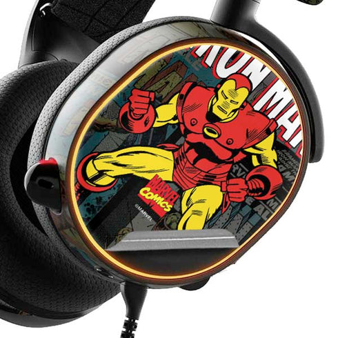 Marvel Classic Comics Iron Man Action Vintage SteelSeries Arctis 3 Skin