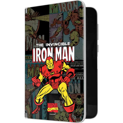 Marvel Classic Comics Iron Man Action Vintage Surface Duo Skin