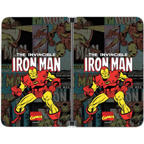 Marvel Classic Comics Iron Man Action Vintage Surface Duo Skin