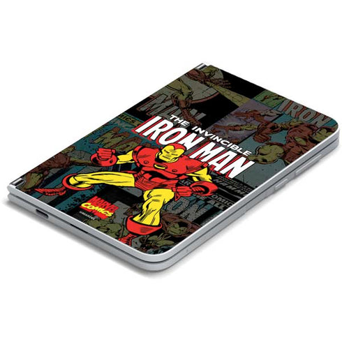 Marvel Classic Comics Iron Man Action Vintage Surface Duo Skin