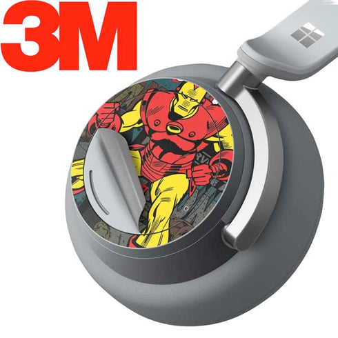 Marvel Classic Comics Iron Man Action Vintage Surface Headphones Skin