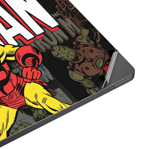 Marvel Classic Comics Iron Man Action Vintage Surface Laptop 7 13.8in Skin