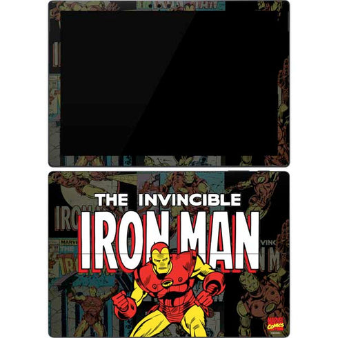 Marvel Classic Comics Iron Man Action Vintage Surface Pro 7 Skin
