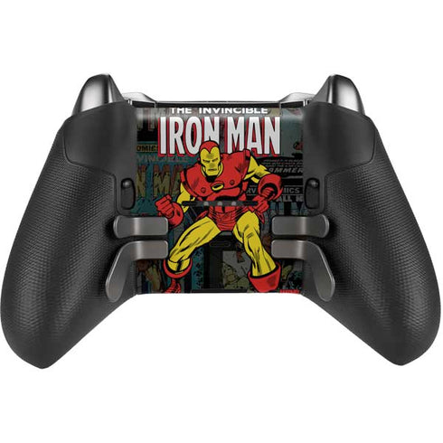 Marvel Classic Comics Iron Man Action Vintage Xbox Elite Wireless Controller Series 2 Skin