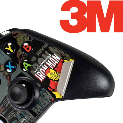 Marvel Classic Comics Iron Man Action Vintage Xbox One Controller Skin